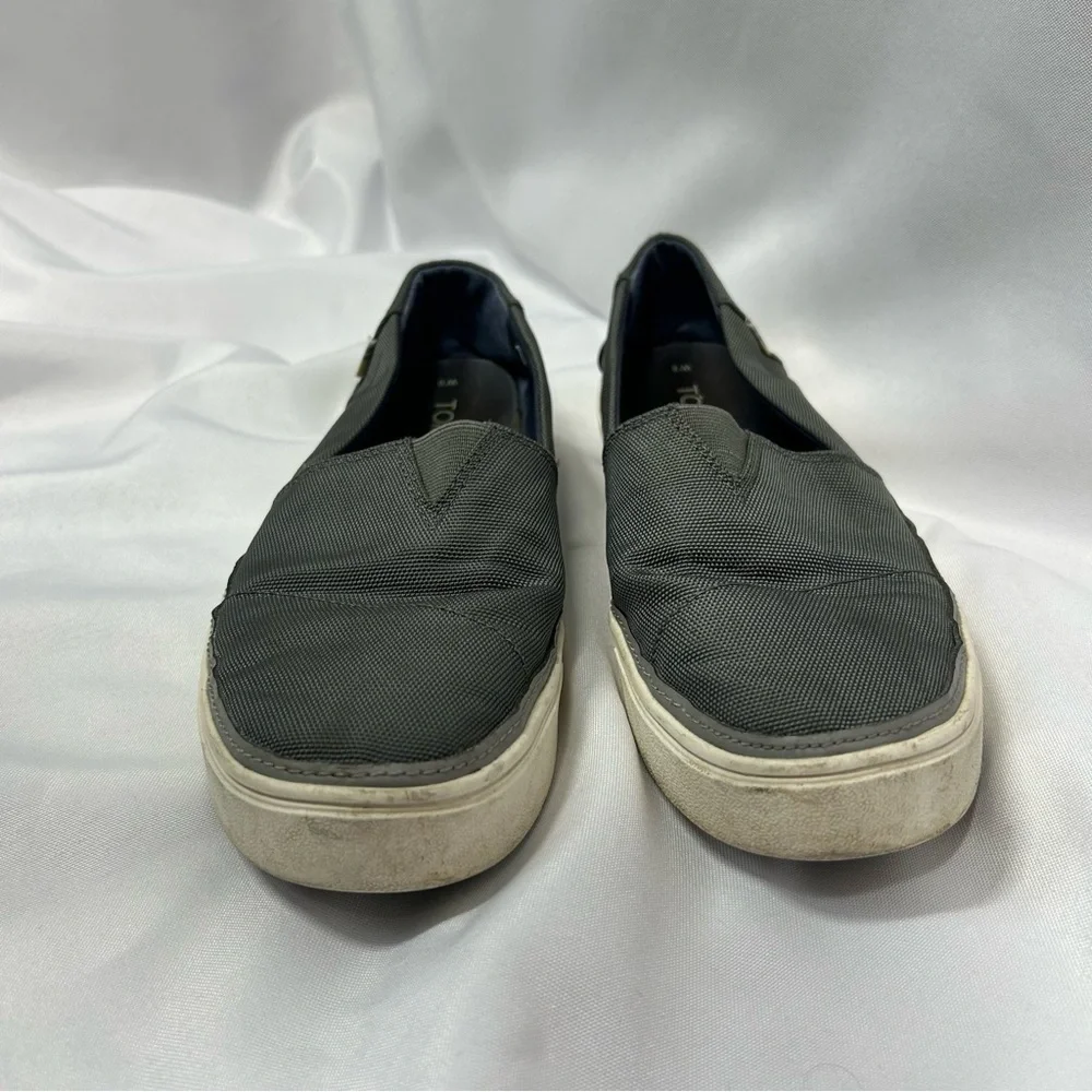 Toms | Canvas Slip On Shoes Dark Gray Sneakers Women's Size 9W
